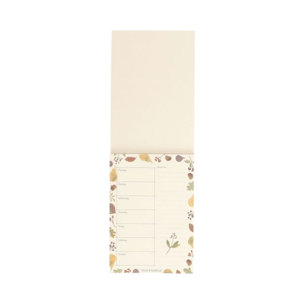 Menuplanner, papier, perenoogst, A6