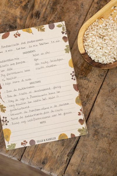 Receptenplanner, papier, perenoogst, A6 Receptenplanner, papier, perenoogst, A6