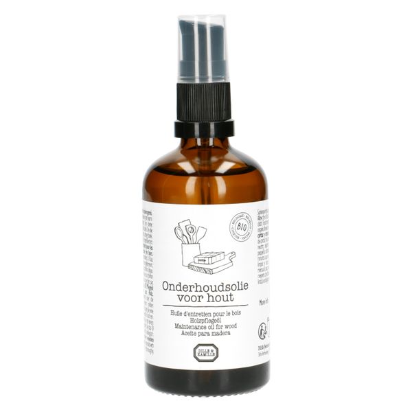 Onderhoudsolie voor hout, biologisch, pompflesje, 100 ml