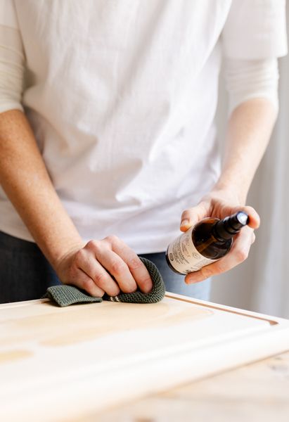 Huile d'entretien pour le bois, biologique, flacon-pompe, 100 ml