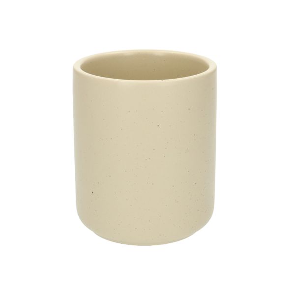 Toilettenbürstenhalter, Keramik, beige gesprenkelt