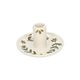 Bougeoir, grès, brindilles peintes à la main, vert, Ø11 x 6  cm Bougeoir, grès, brindilles peintes à la main, vert, Ø11 x 6  cm