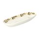 Schaal decoratief, steengoed, groen, 25 X 11.5 X 2.5 cm Schaal decoratief, steengoed, groen, 25 X 11.5 X 2.5 cm