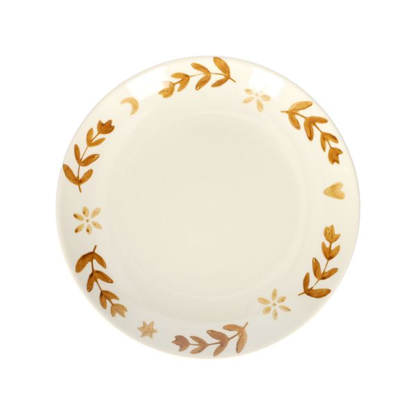 Assiette à petit-déjeuner, brindilles, ocre, grès, Ø20 x 2,5 cm Assiette à petit-déjeuner, brindilles, ocre, grès, Ø20 x 2,5 cm