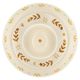 Dinerbord, steengoed, gedecoreerd met takjes, oker, Ø28 cm Dinerbord, steengoed, gedecoreerd met takjes, oker, Ø28 cm