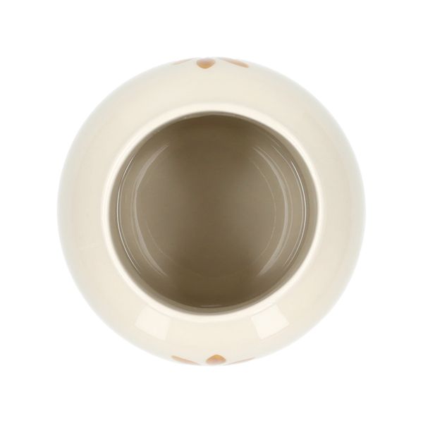 Vaas decoratief, steengoed, oker, Ø9 x 15 cm