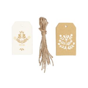 Cadeaulabels, decoratief, papier, 10 stuks
