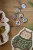 Magneten, glas, dieren, set van 6 stuks