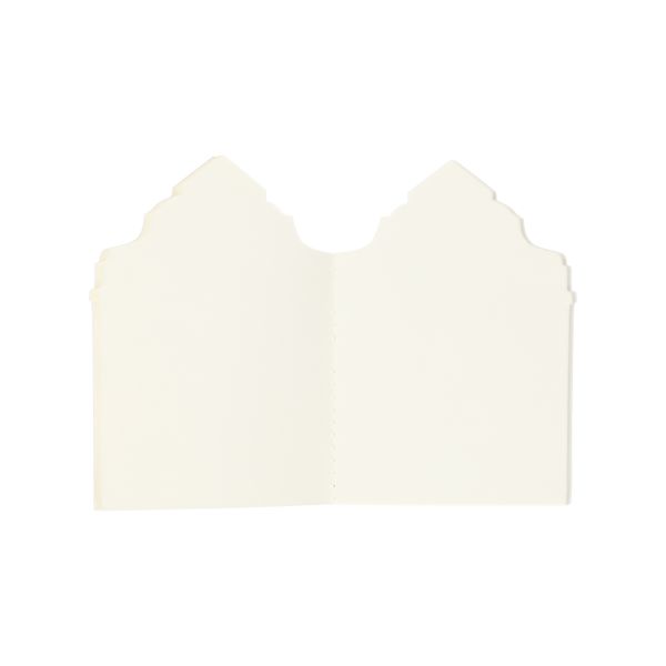 Bloc-notes, papier, silhouette maison à pignon, 20 x 15 cm Bloc-notes, papier, silhouette maison à pignon, 20 x 15 cm