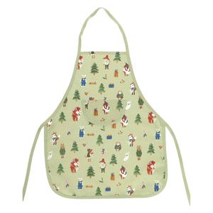 Tablier enfant, coton bio GOTS, forêt d'hiver Tablier enfant, coton bio GOTS, forêt d'hiver