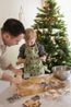 Tablier enfant, coton bio GOTS, forêt d'hiver Tablier enfant, coton bio GOTS, forêt d'hiver