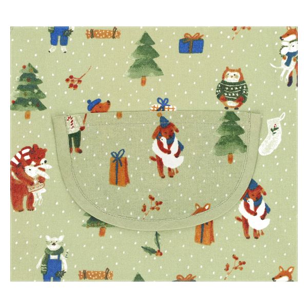 Tablier enfant, coton bio GOTS, forêt d'hiver Tablier enfant, coton bio GOTS, forêt d'hiver
