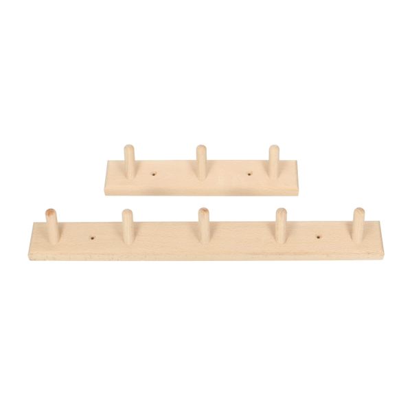 Kapstok, beukenhout, 3 haakjes, 230 mm x 55 mm Kapstok, beukenhout, 3 haakjes, 230 mm x 55 mm