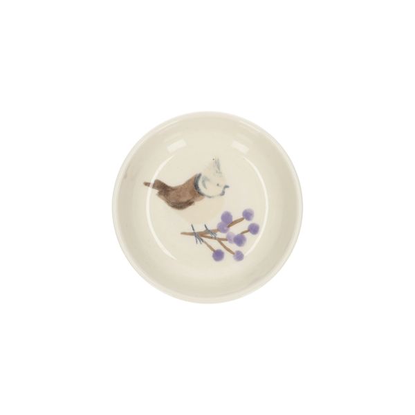 Coupelle, mésange huppée, grès, Ø 9 cm Coupelle, mésange huppée, grès, Ø 9 cm
