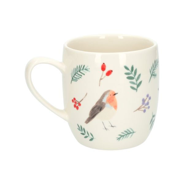 Mok, steengoed, vogels, Ø8,5 CM