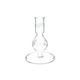 Kandelaar, glas, ster, 12,5 cm