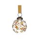 Kerstbal, beschilderd, glas, okerkleurige takjes en bloemen, Ø 7 cm Kerstbal, beschilderd, glas, okerkleurige takjes en bloemen, Ø 7 cm