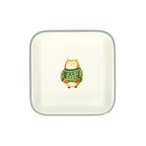 Schaaltje, emaille, uil, 12 x 12 cm Schaaltje, emaille, uil, 12 x 12 cm
