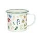 Tasse, émail, forêt d'hiver,  Ø 8 cm Tasse, émail, forêt d'hiver,  Ø 8 cm