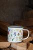 Tasse, émail, forêt d'hiver,  Ø 8 cm Tasse, émail, forêt d'hiver,  Ø 8 cm