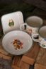 Tasse, émail, forêt d'hiver,  Ø 8 cm Tasse, émail, forêt d'hiver,  Ø 8 cm