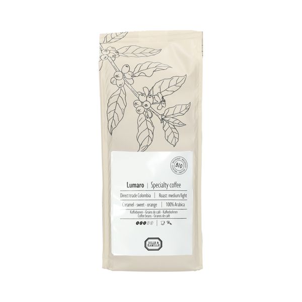 Café en grains, biologique, Lumaro Colombie, 250 g