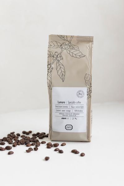 Café en grains, biologique, Lumaro Colombie, 250 g