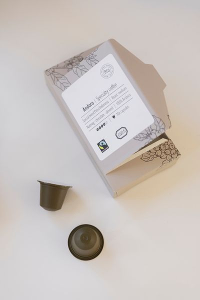 Capsules de café lungo, biologique, Andoro Pérou/Indonésie, 10 pcs