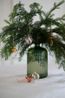Kerstbal gedraaide streep, glas, rood/wit, 5 cm