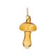 Hanger paddenstoel, glas, oker, 9 cm