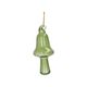 Hanger paddenstoel, glas, groen, 9 cm