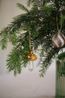 Hanger paddenstoel met stippen, glas, oker, 9 cm