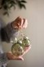 Kerstbal met takjes, glas, Ø 8 cm