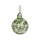 Kerstbal met takjes, glas, groen, Ø 5 cm