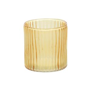 Photophore pour bougie chauffe-plat, verre strié, Ø6 X 7 cm Photophore pour bougie chauffe-plat, verre strié, Ø6 X 7 cm