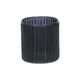 Tealight holder, ribbed glass, blue, 6.5 X Ø6 cm