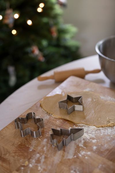 Uitsteekvorm kerstboom, recycled rvs