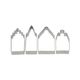 Emporte-pièce, maison, inox recyclé, 4 pcs Emporte-pièce, maison, inox recyclé, 4 pcs