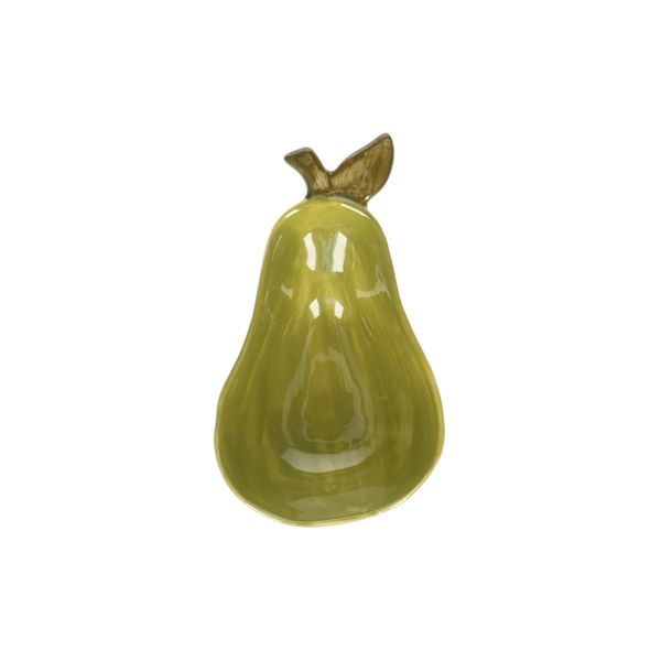 Schaaltje peer, steengoed, 16.5 X 10 X 5 cm