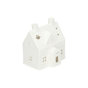 Waxinelichthouder, huisje koekeman, porselein Waxinelichthouder, huisje koekeman, porselein