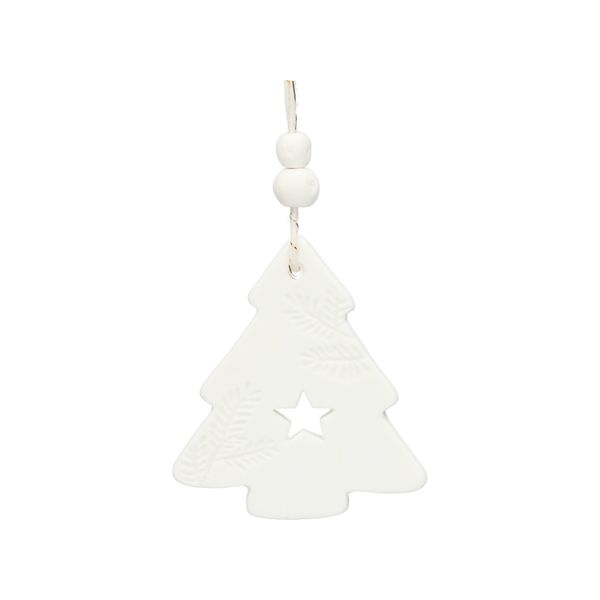 Hanger kerstboom, porselein