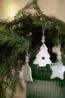 Suspension, sapin de Noël, porcelaine Suspension, sapin de Noël, porcelaine