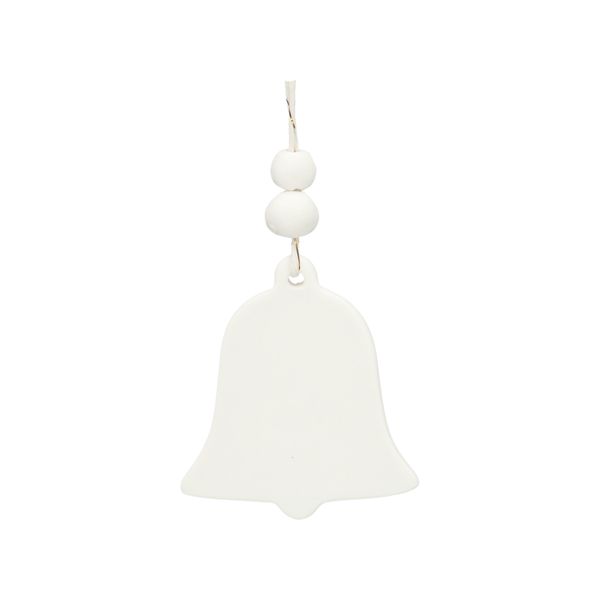 Suspension, clochette de Noël, porcelaine Suspension, clochette de Noël, porcelaine