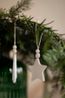 Hanger ster, porselein, 5,5 cm