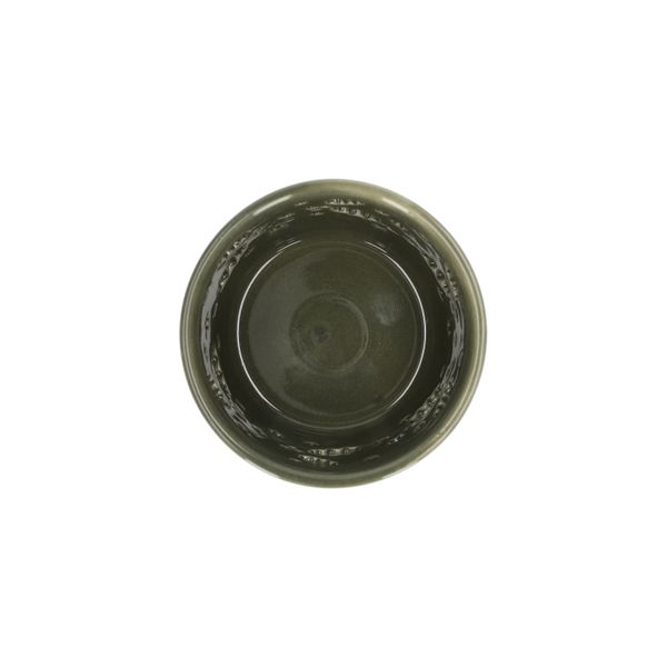 Waxinelichthouder, porselein, groen, H5,5 X Ø7 cm