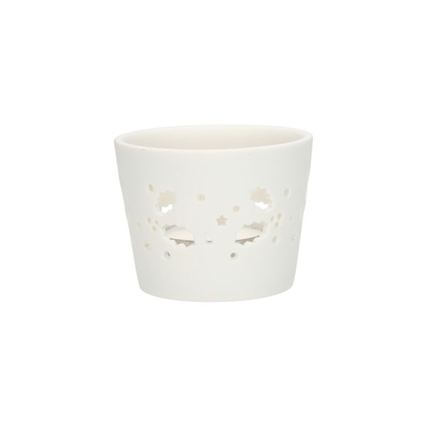 Photophore pour bougie chauffe-plat, blanc, porcelaine, Ø7 X 5,5 cm Photophore pour bougie chauffe-plat, blanc, porcelaine, Ø7 X 5,5 cm