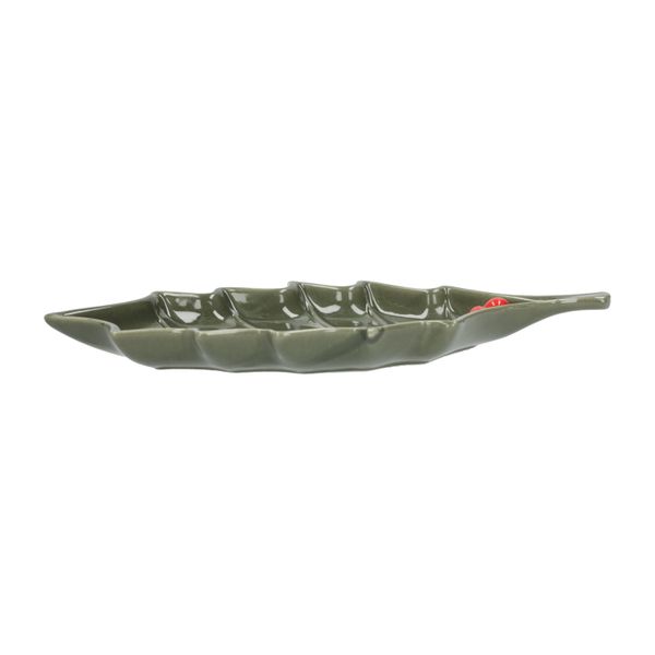 Plat, feuille de houx, porcelaine Plat, feuille de houx, porcelaine