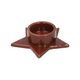 Candelabra for advent candle, porcelain, star, red brown Candelabra for advent candle, porcelain, star, red brown