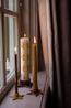 Candelabra for advent candle, porcelain, star, red brown Candelabra for advent candle, porcelain, star, red brown