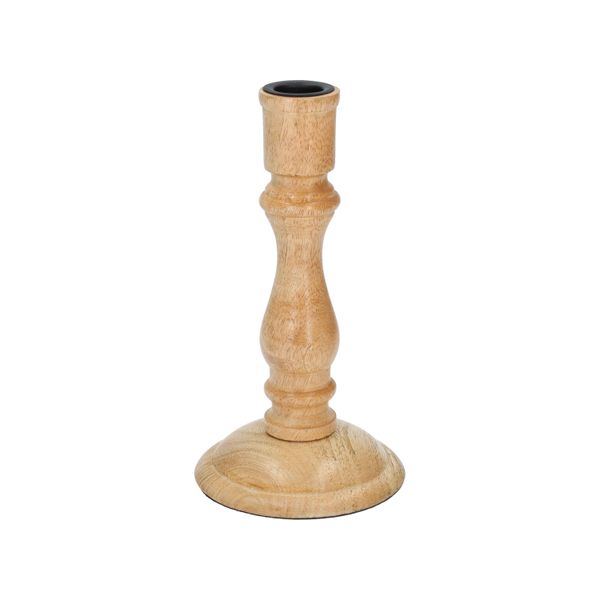 Kandelaar, mangohout, 19,5 cm